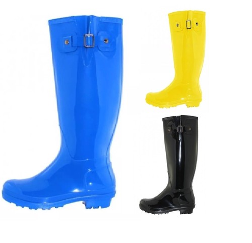 Women rubber rain boots - rubber,